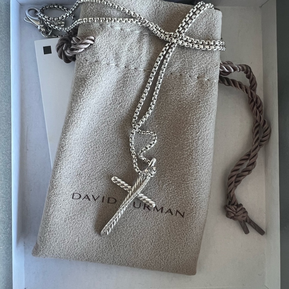 Hardly worn David yurman cross